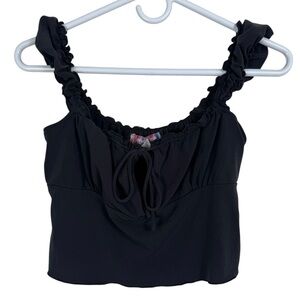 Urban Outfitters Black Milkmaid Tank Top, Size L
